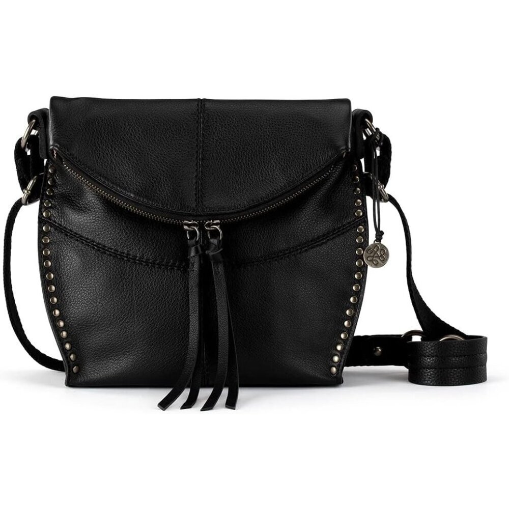 Women's Leather Crossbody Bag Small Wallet Phone Organizer Recycled Material